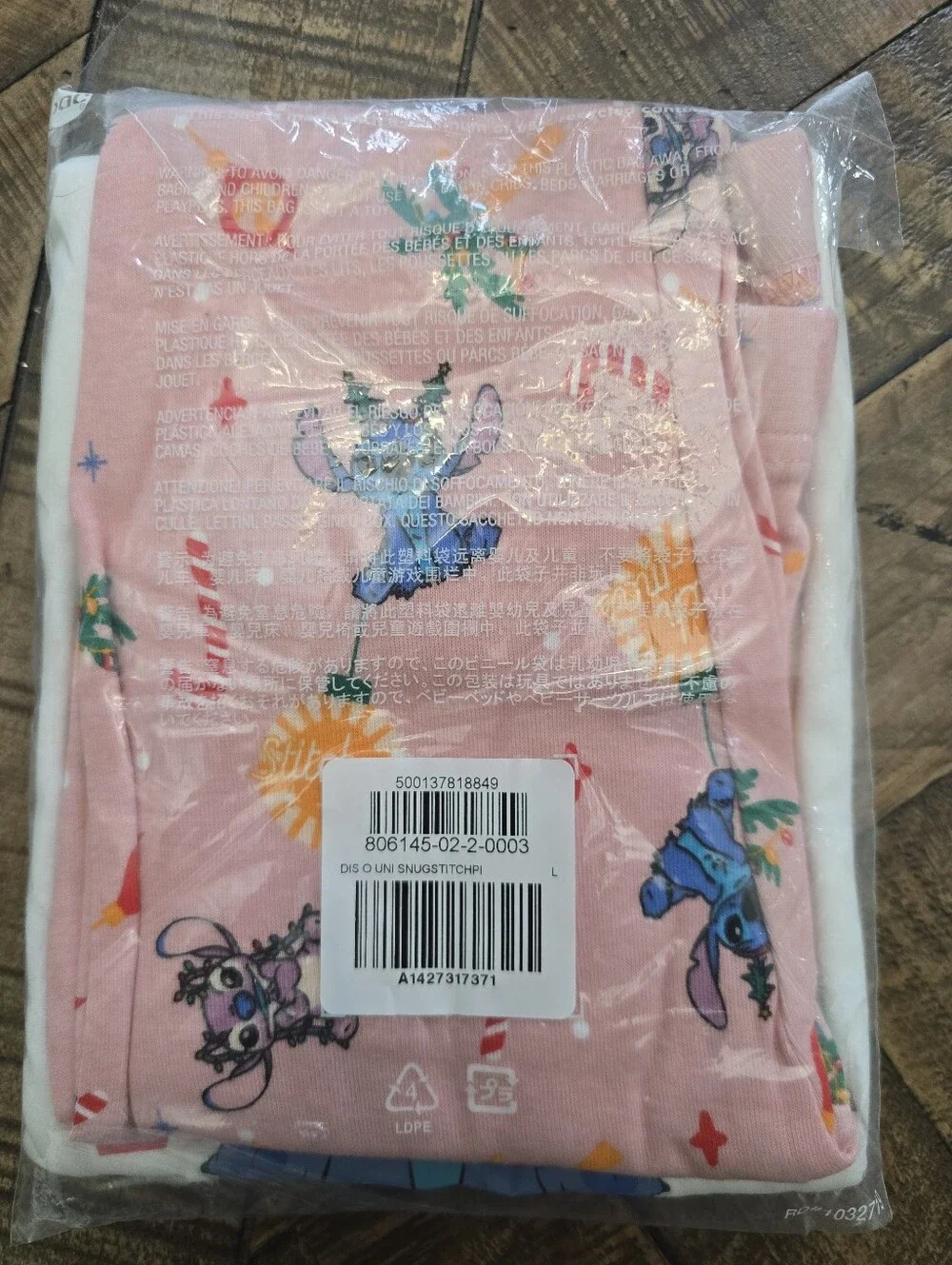 Old Navy Pink Holiday Stitch PJs